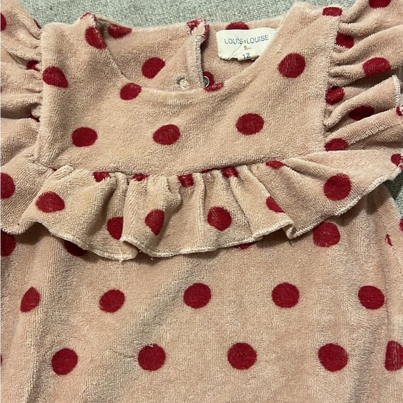 Louis Louise terry romper size 12 month - Picture 2 of 2